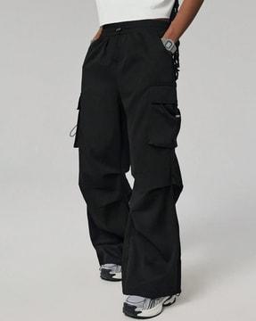 women straight track pants with elasticated waist