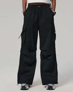 women straight track pants with elasticated waist