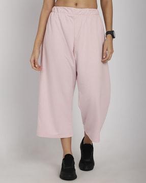 women straight track pants with insert pockets