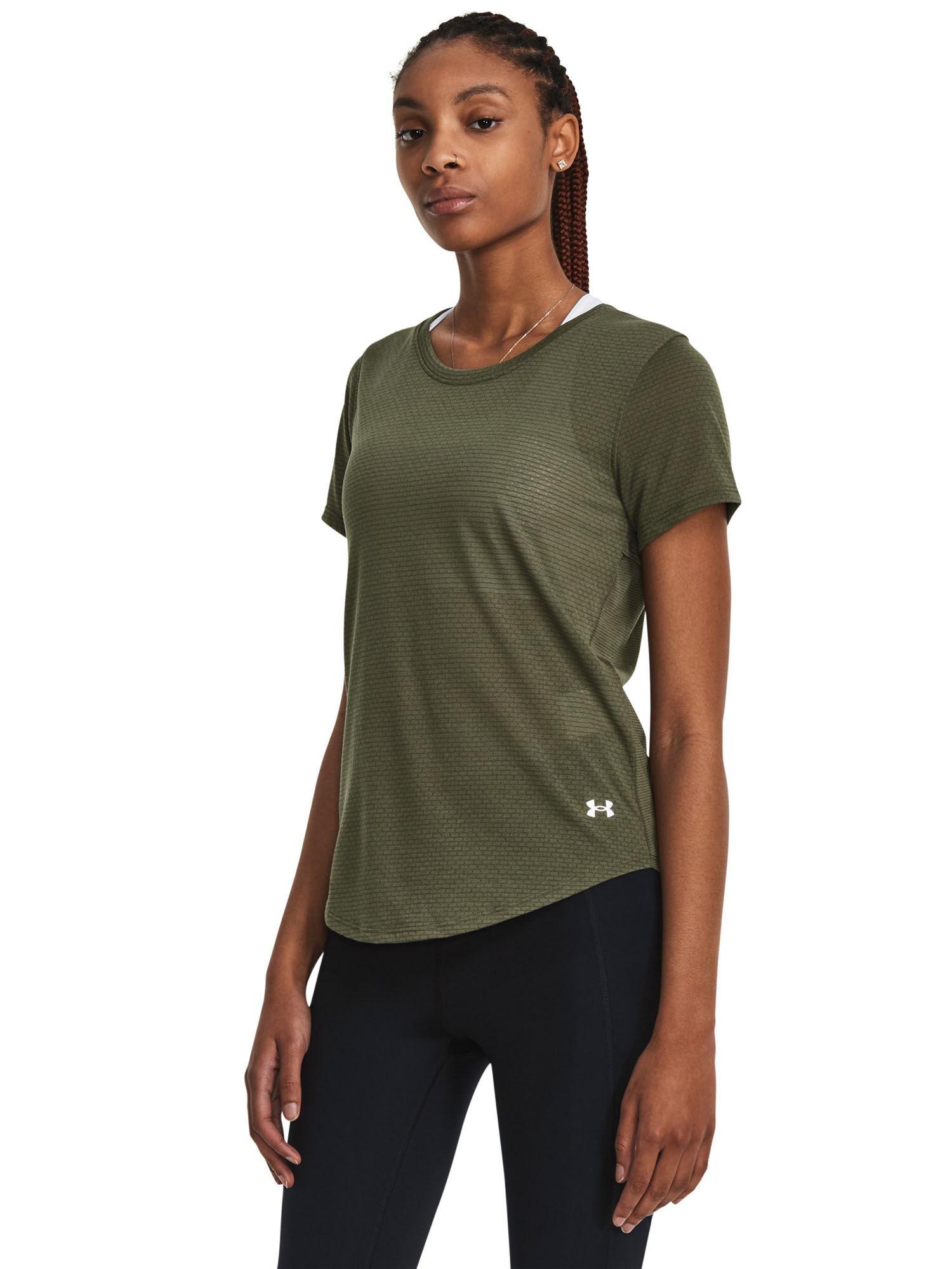 women streaker run short sleeve t-shirt - green