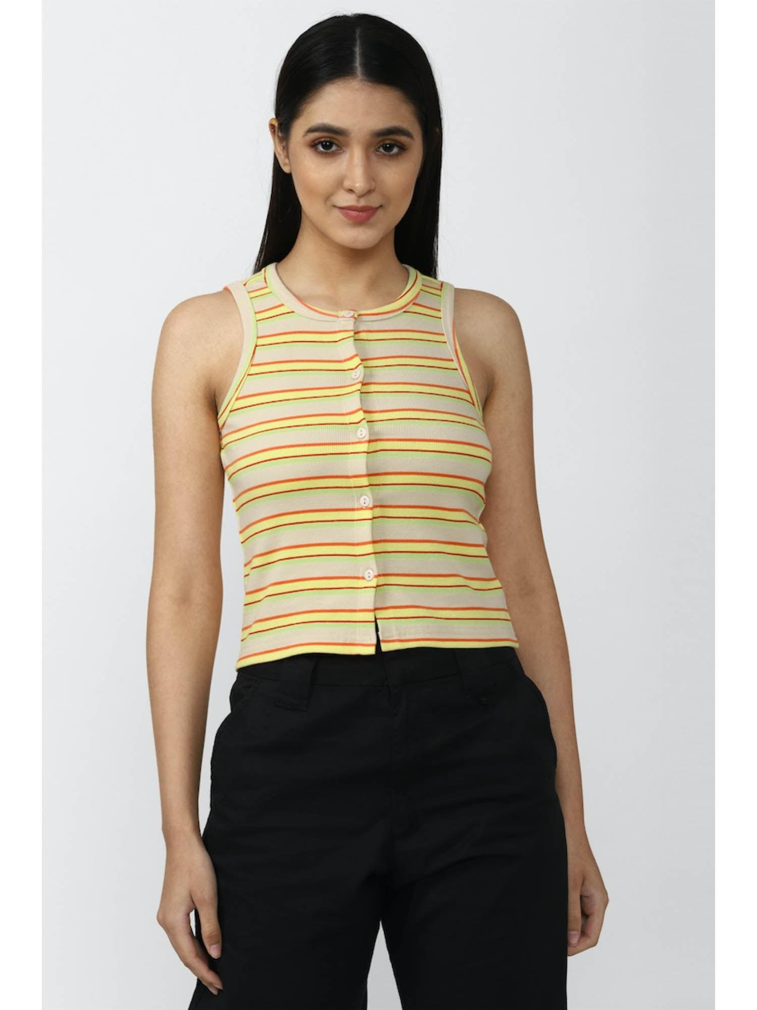 women stripe multi tops