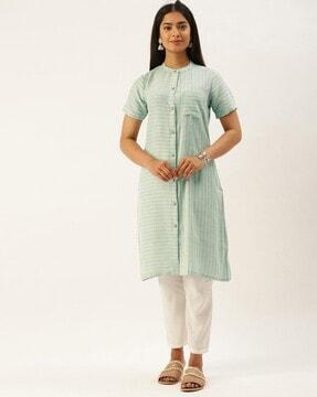 women striped a-line kurta