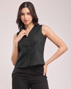 women striped relaxed fit top