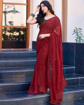 women striped saree