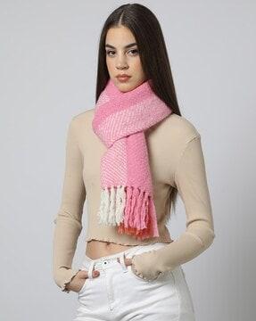 women striped scarves