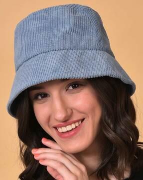 women stripes bucket hat