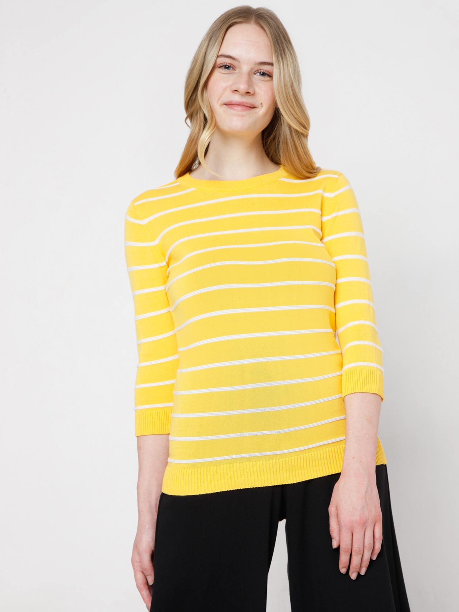 women stripes casual sweater