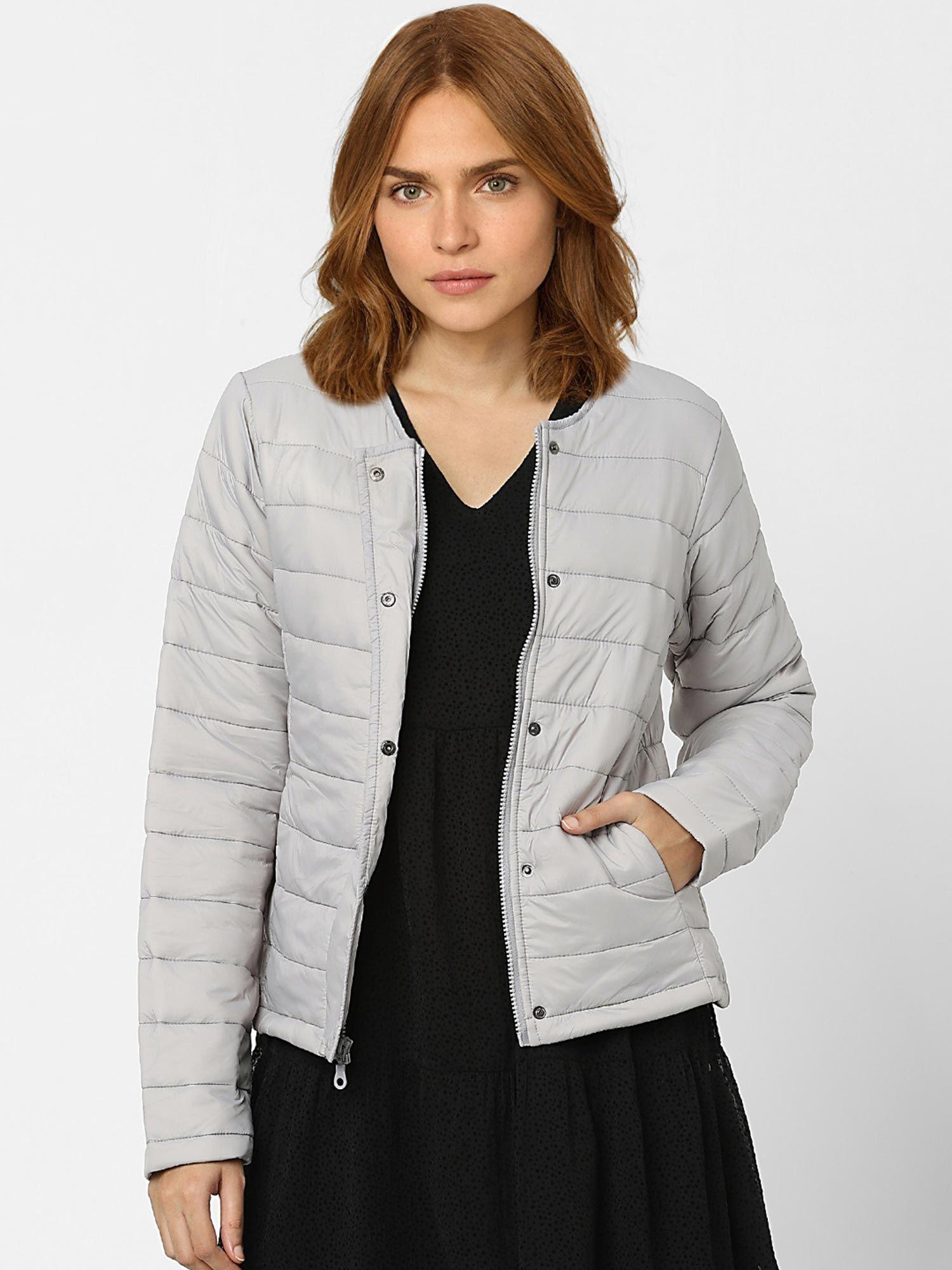 women stripes grey jacket