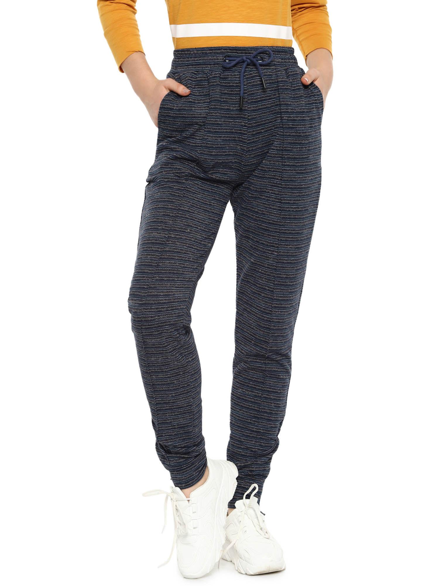 women stylish charcoal solid track pant