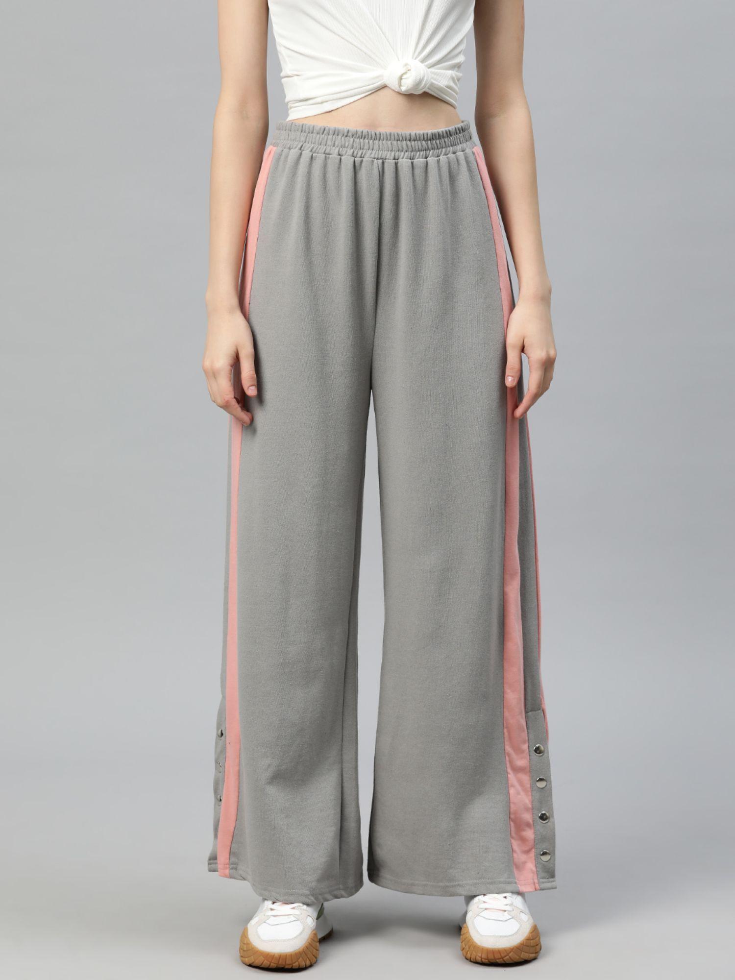 women stylish grey sweatpant