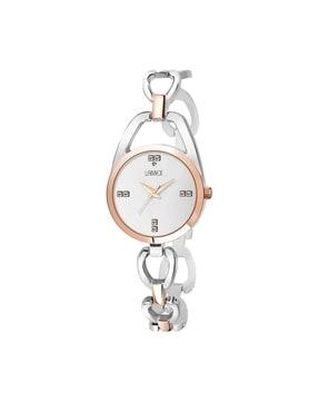 women superdlx-8016-rgtt-wht water-resistant analogue watch