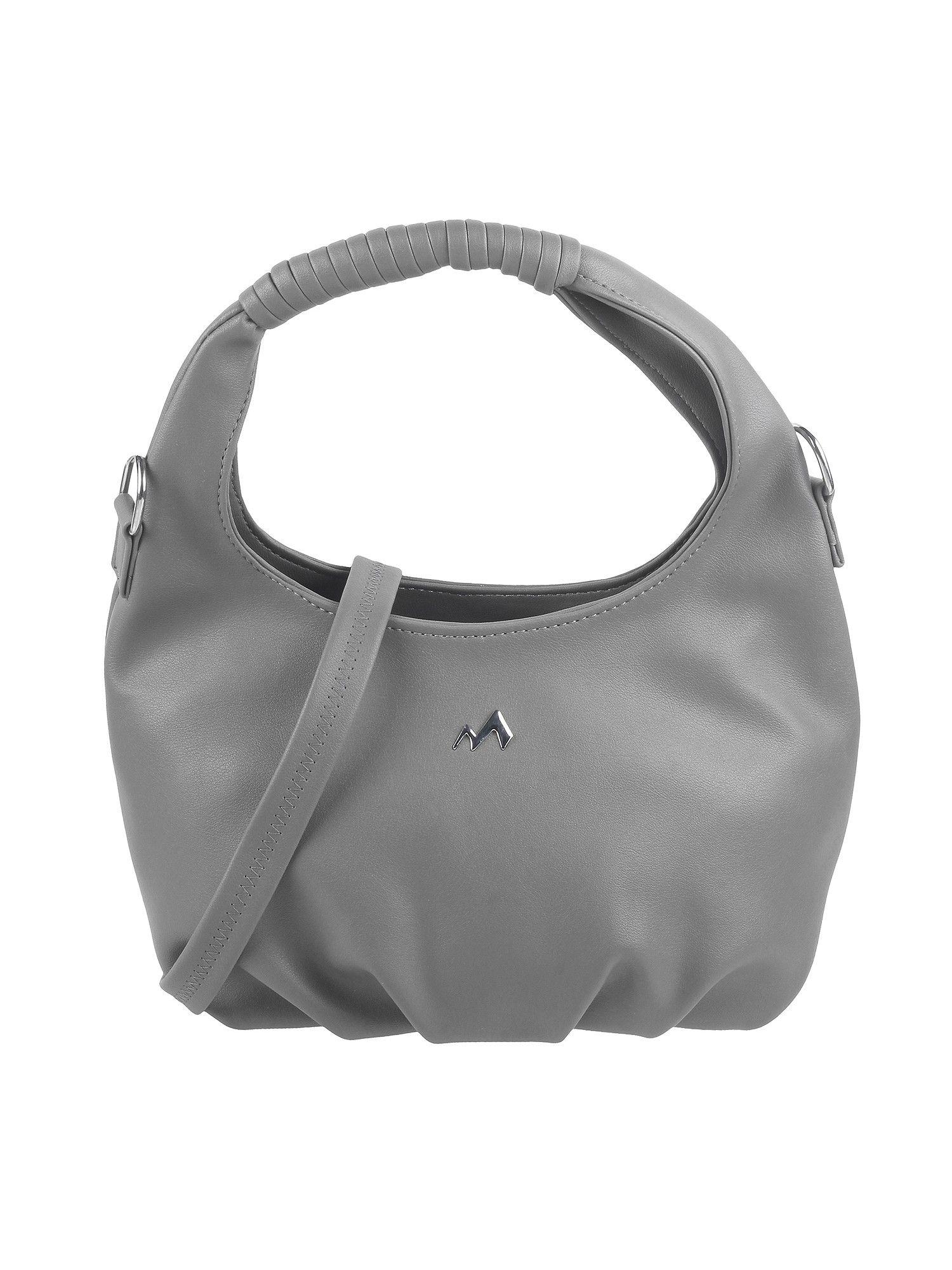 women synthetic grey hobo bags (s)