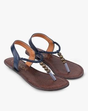 women t-strap flat sandals