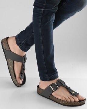 women t-strap flat sandals