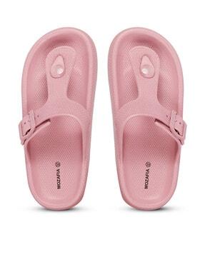 women t-strap slip-on flip-flops