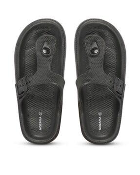 women t-strap slip-on flip-flops