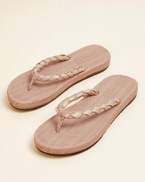 women t-strap slip-on flip-flops