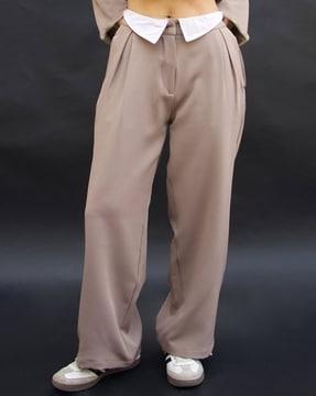 women tailored fit pleated rory korean trousers