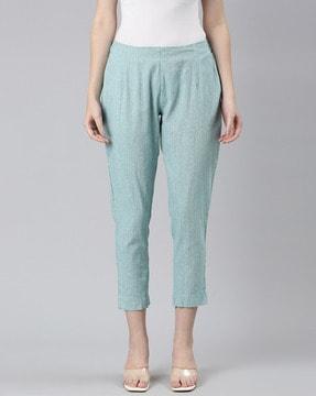 women tapered fit ankle-length pants