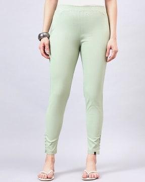 women tapered fit trousers with insert pockets