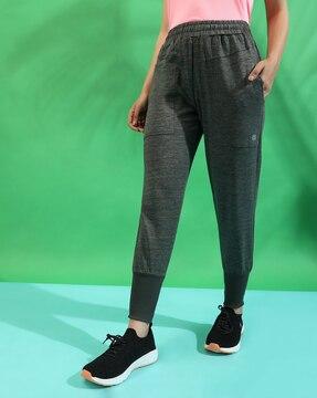 women textured track pants