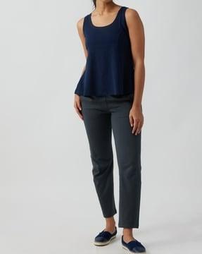 women the pima jersey tapered fit pants
