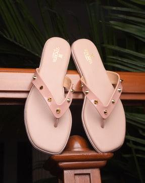 women thong flip-flops with pu upper