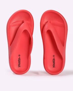 women thong-strap flip-flops