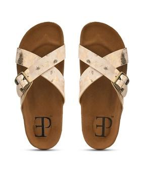 women thong-strap slip-on flat sandals