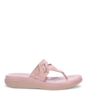 women thong strap slip-on flip-flops