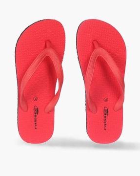 women thong-strap slip-on flip-flops