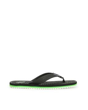 women thong-strap slip-on flip flops