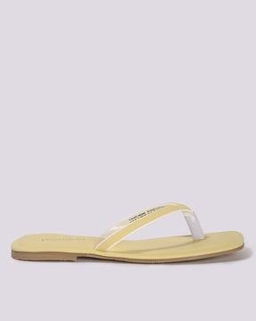 women thong-strap slip-on sandals