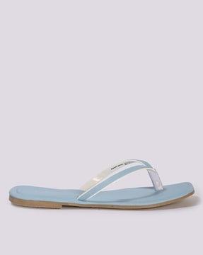 women thong-strap slip-on sandals