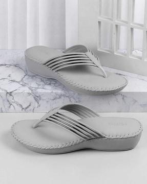 women thong-strap slip-on sandals