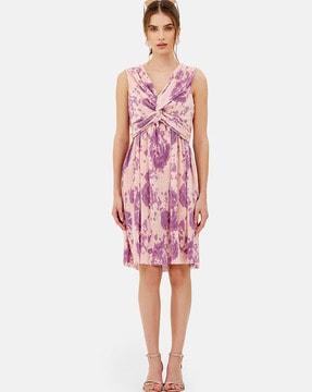 women tie & dye a-line dress