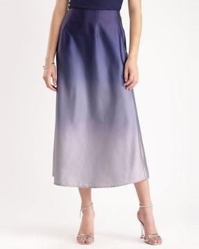 women tie & dye a-line skirt