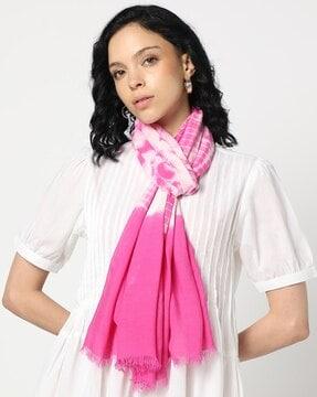 women tie & dye print scarf