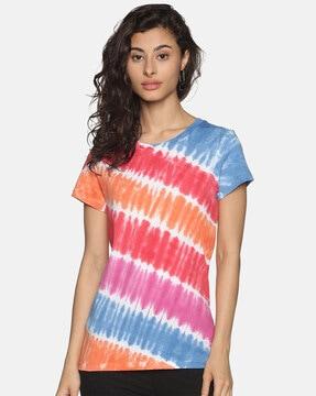 women tie & dye print t-shirt