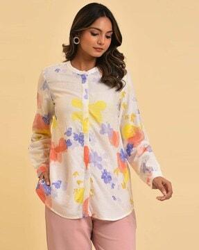 women tie & dye relaxed fit shirt