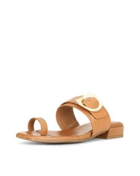 women toe-ring flat sandals