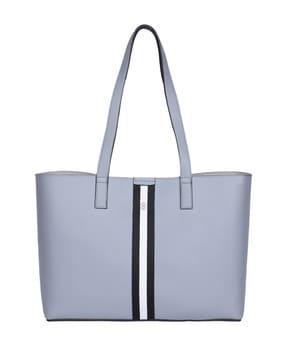 women tote bag with contrast panel