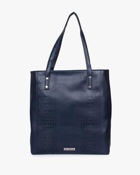 women tote bag with cutout design