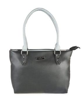 women tote bag with metal accent