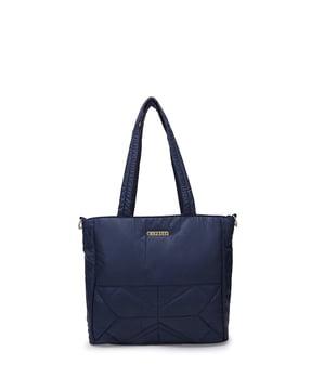 women tote bag with metal accent