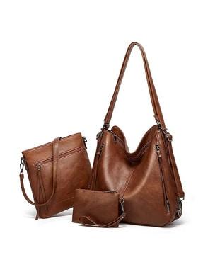 women tote bag with sling bag & pouch