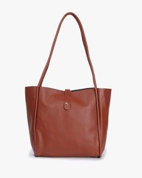 women tote bag with snap button closure