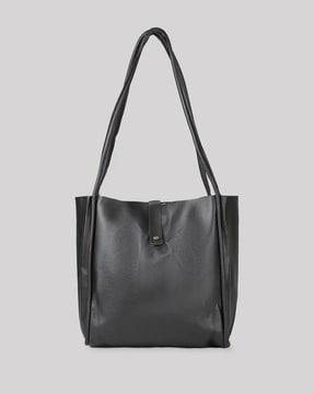 women tote bag with snap button closure