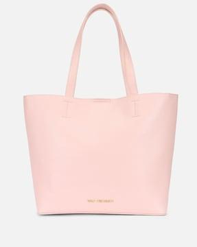 women tote bag with snap-button closure