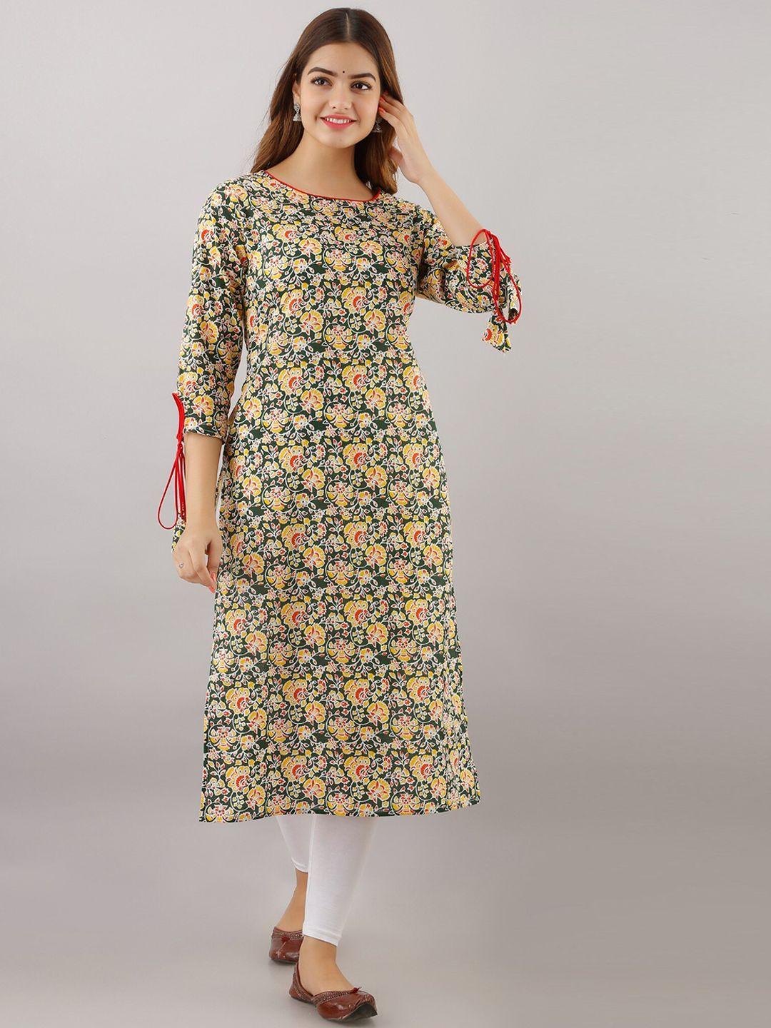 women touch women printed floral straight kurta